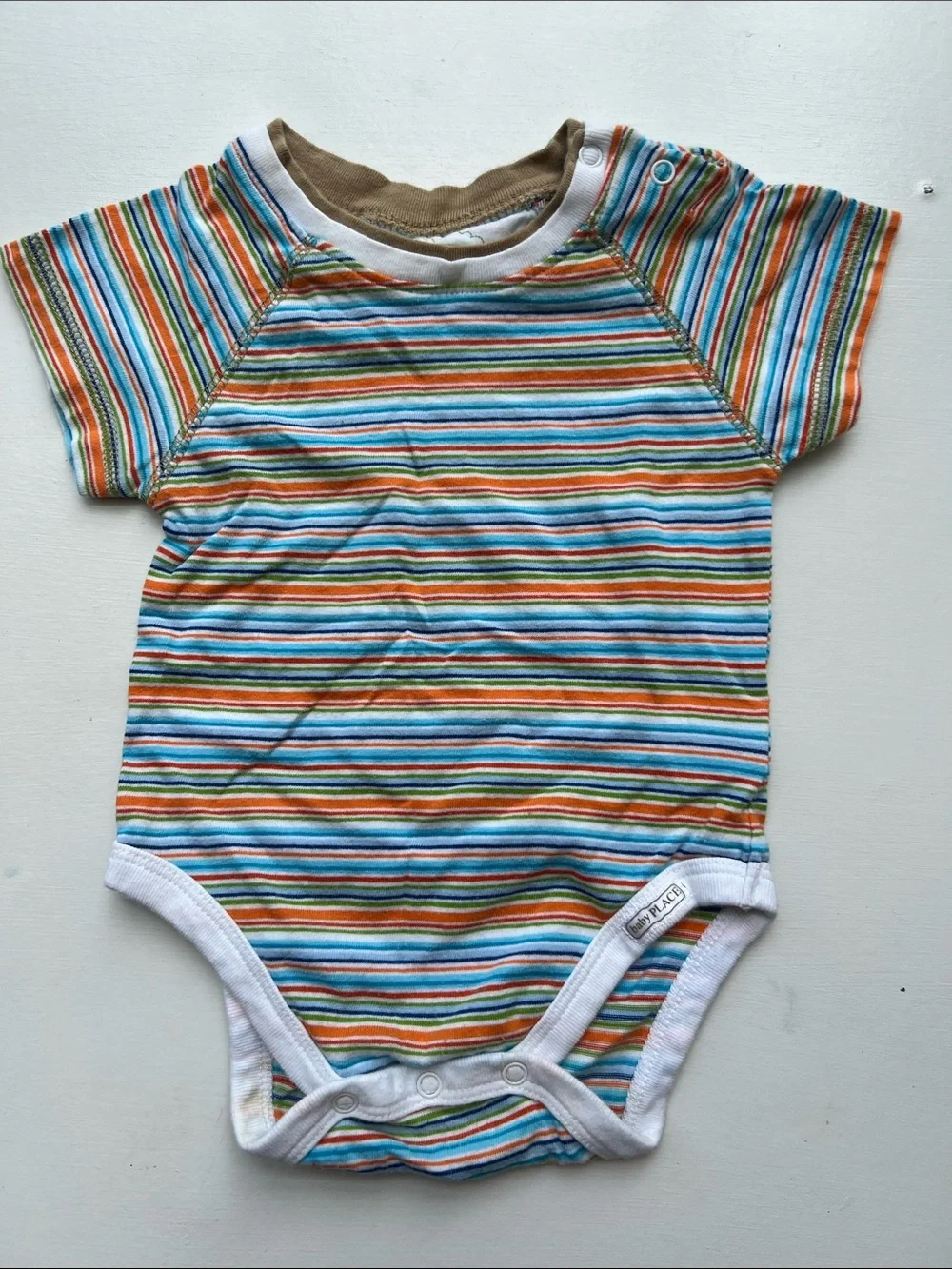 Striped Multicolor Baby One-Piece Bodysuit